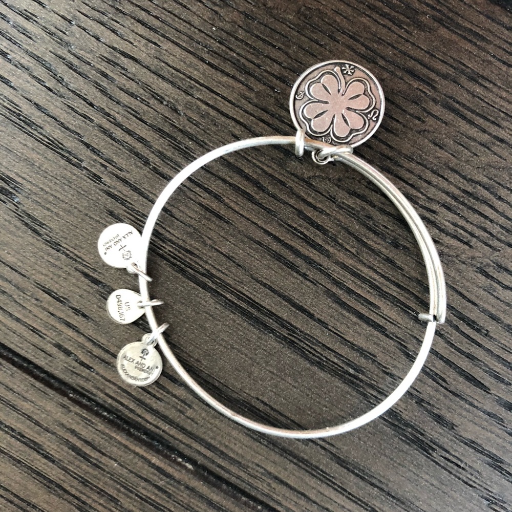 Alex and Ani clover bracelet